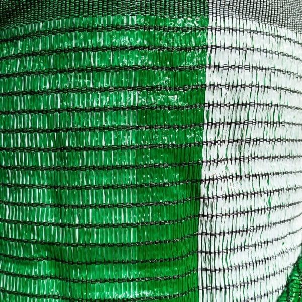 Malla Sombreo Plana VERDE-BLANCA