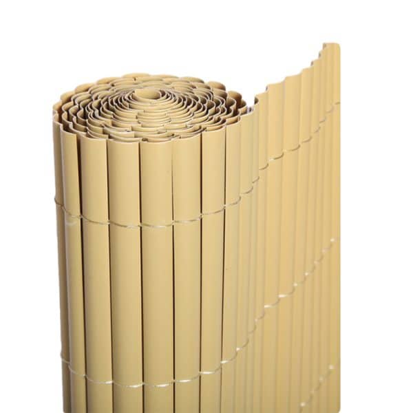 Cañizo PVC BAMBÚ MEDIA CARA