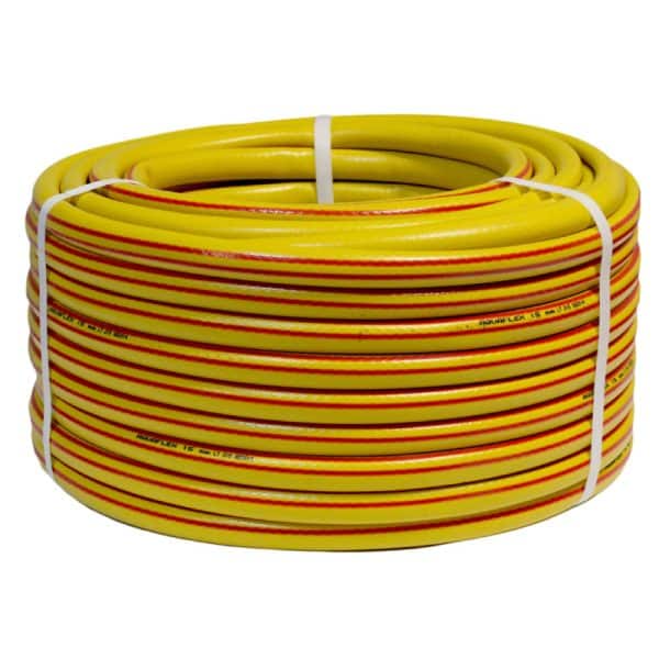 Manguera AQUAFLEX Trenzada Amarilla 15mm diámetro