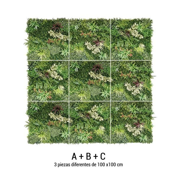 Jardín Vertical BAHAMAS 3 Piezas 100x100cm - Imagen 9