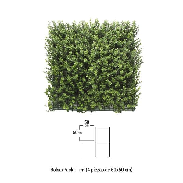 Jardín Vertical BUXUS 4 piezas 50x50cm - Imagen 4