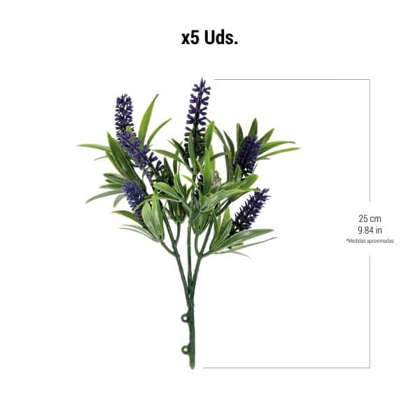 Ramo Artificial LAVANDA Pack 5 Ramos - Imagen 4