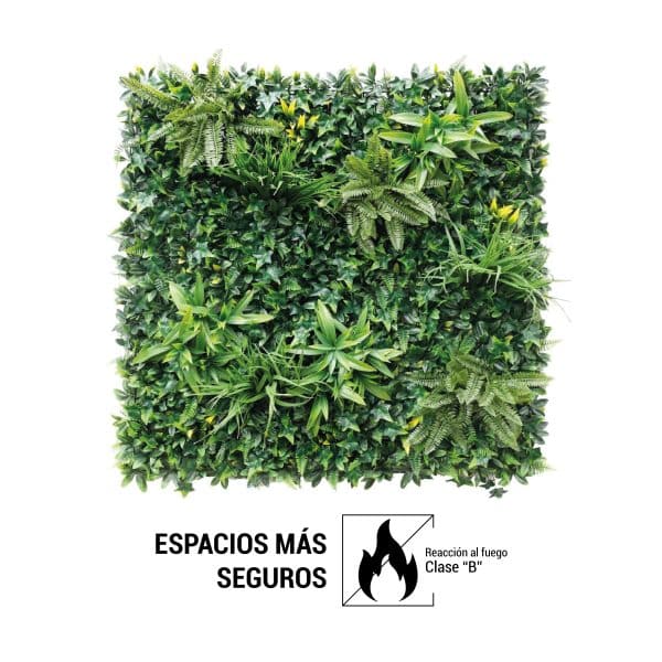 Jardín Vertical SALVAJE PLUS Reacción Fuego Clase "B" 100x100cm - Imagen 2