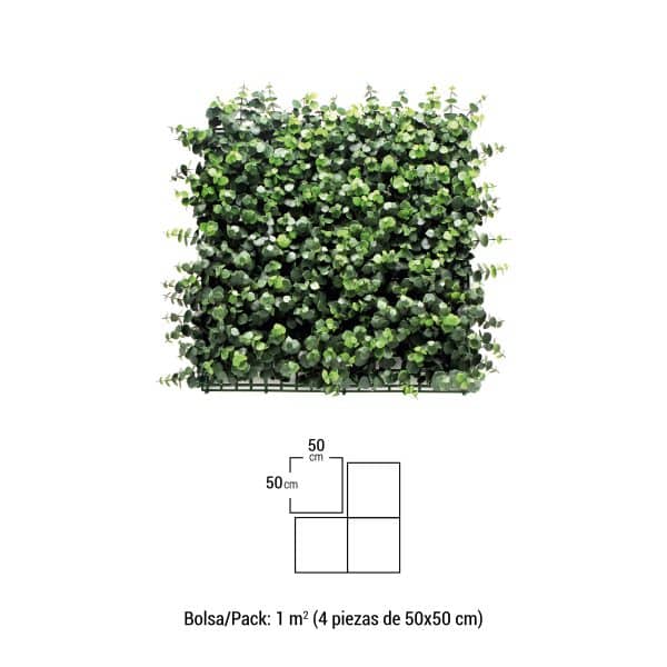 Jardín Vertical EUCALIPTO 4 piezas 50x50cm - Imagen 4