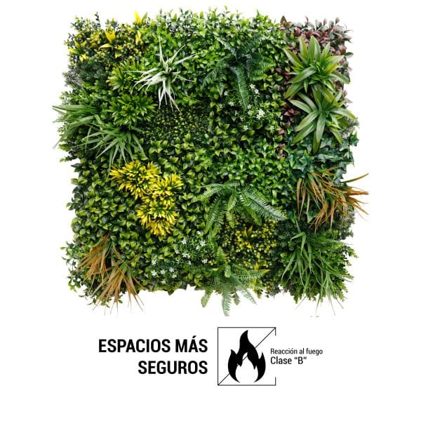 Jardín Vertical MENORCA Reacción Fuego Clase "B" 100x100cm - Imagen 2