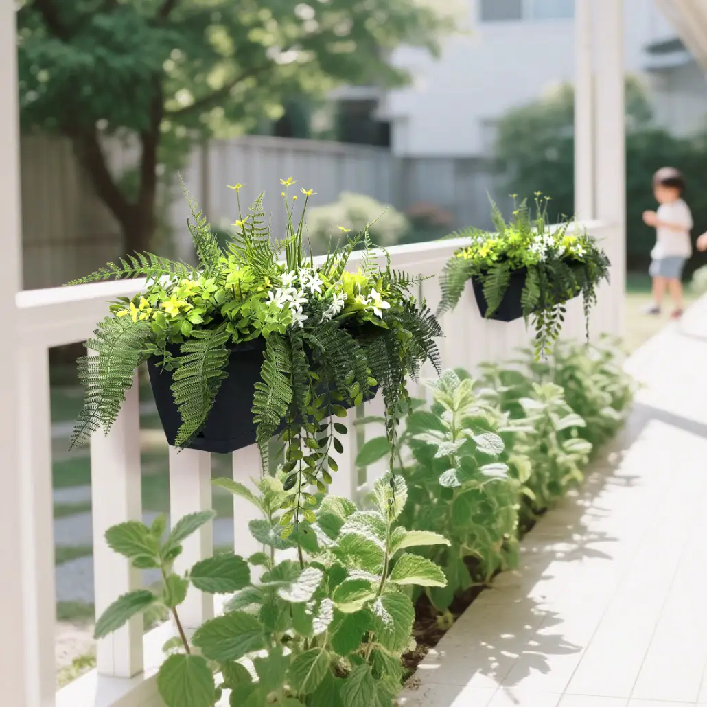 BALCONERA FLORAL 50x20cm con enganche - Imagen 2