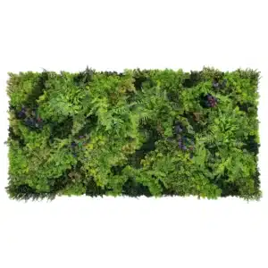 Jardín vertical artificial Oslo Urban de Bonerva, set de 2 paneles de 1m x 1m para crear muros verdes de alta densidad en interiores y exteriores con protección UV
