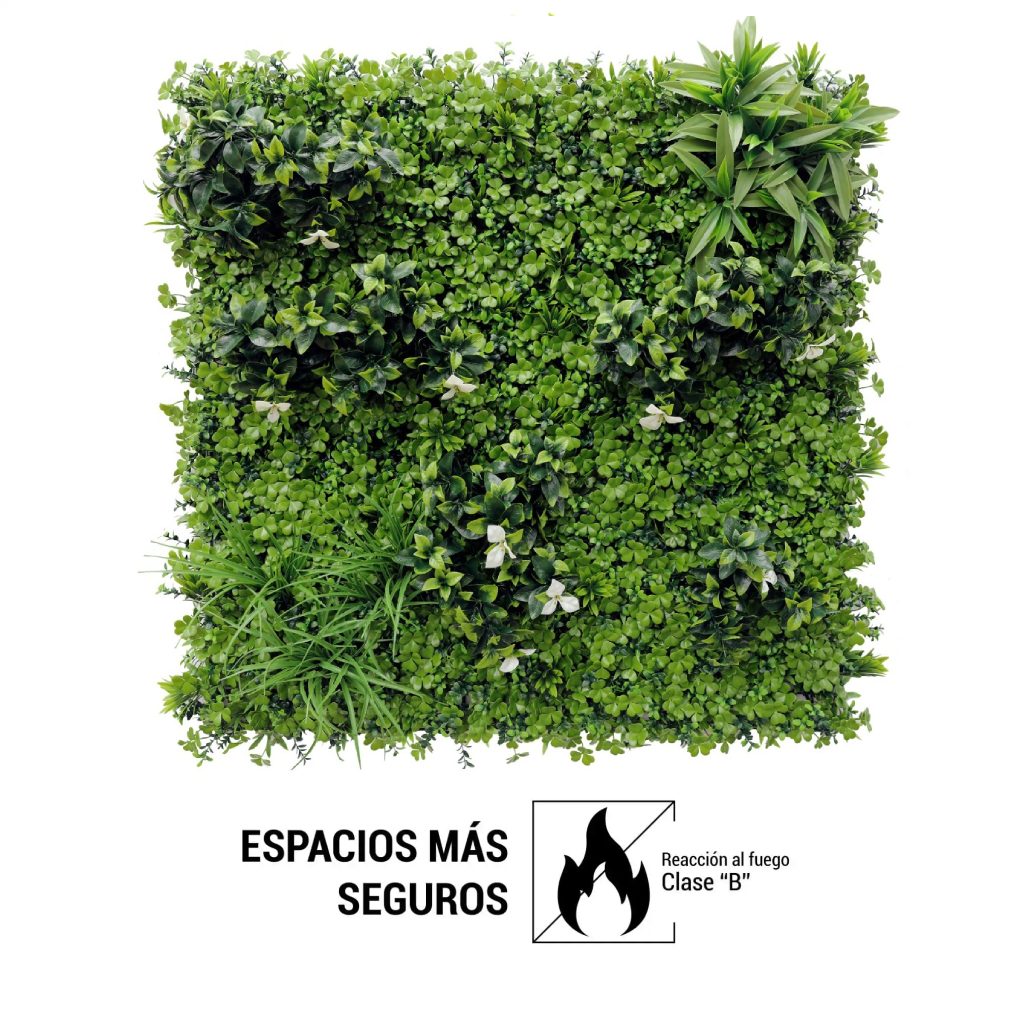 Jardín Vertical CAPRI Reacción Fuego Clase «B» 100x100cm - Imagen 2