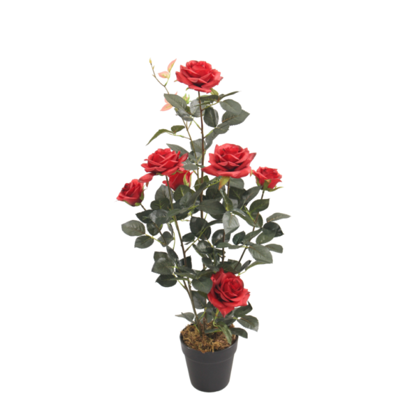 Planta artificial Rodal rojo deco Bonerva