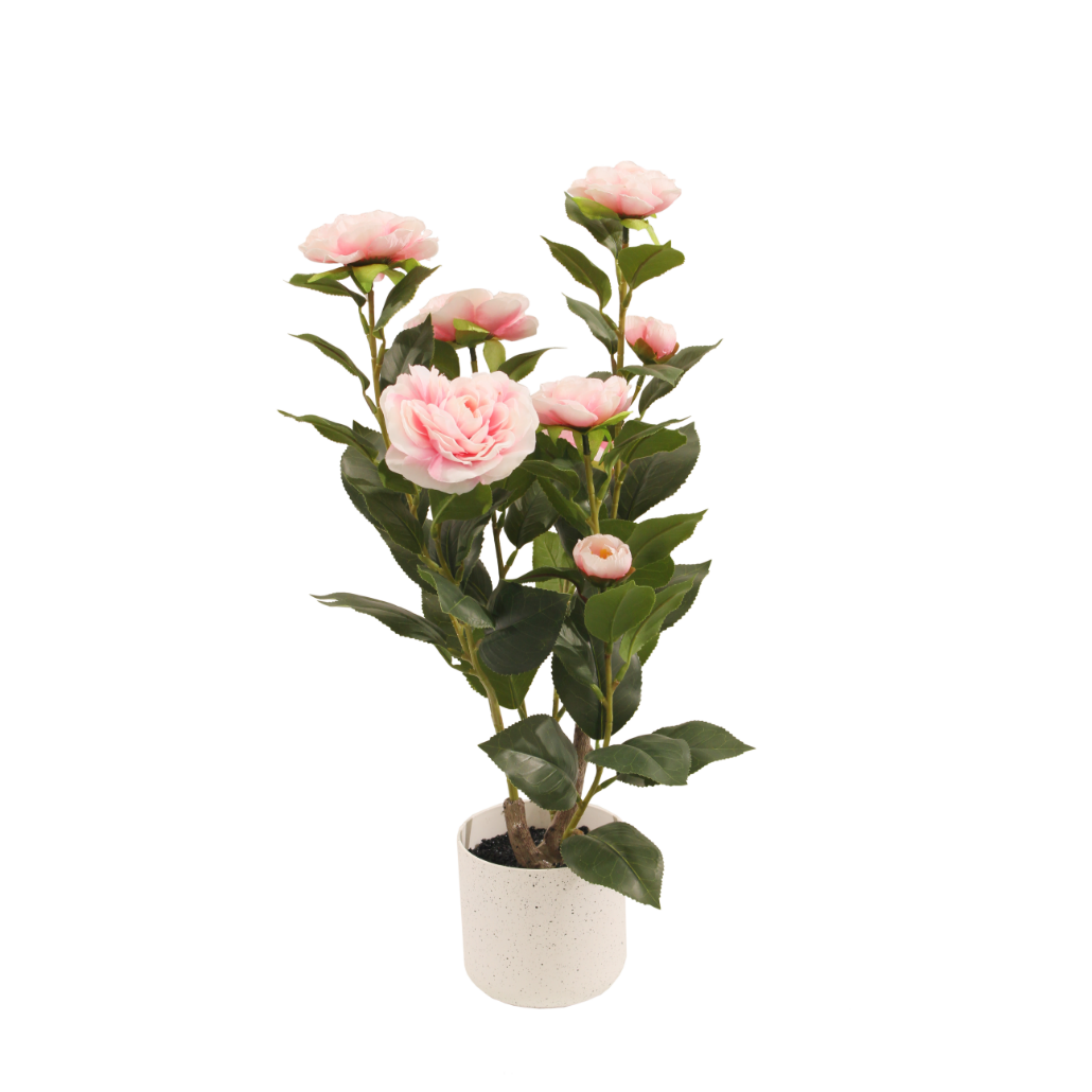 Planta artificial camelia rosa deco Bonerva