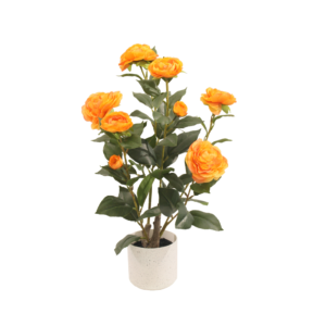 Planta artificial Camelia Naranja Deco Bonerva