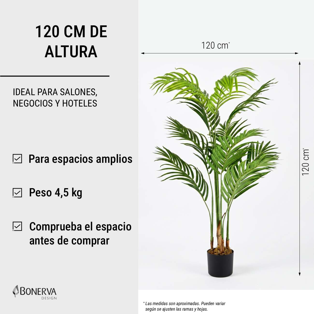 Planta Artificial PALMERA Deco 120 cm - Imagen 2