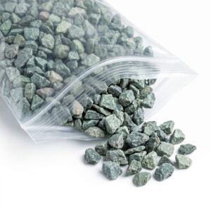 Piedras decorativas color verde bolsa 1kg
